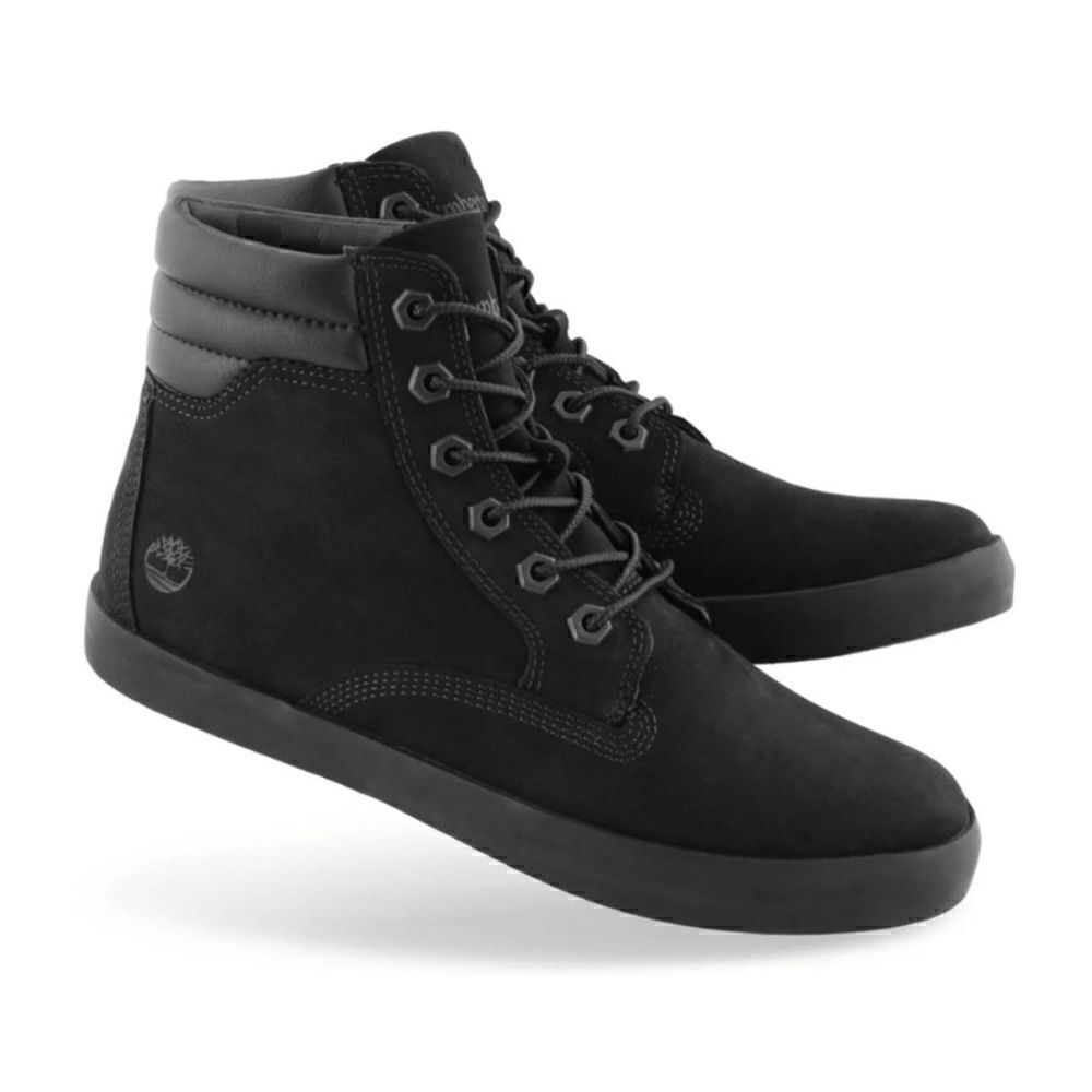 Timberland Dausette black leather sneaker boot women's booties Size 9.5